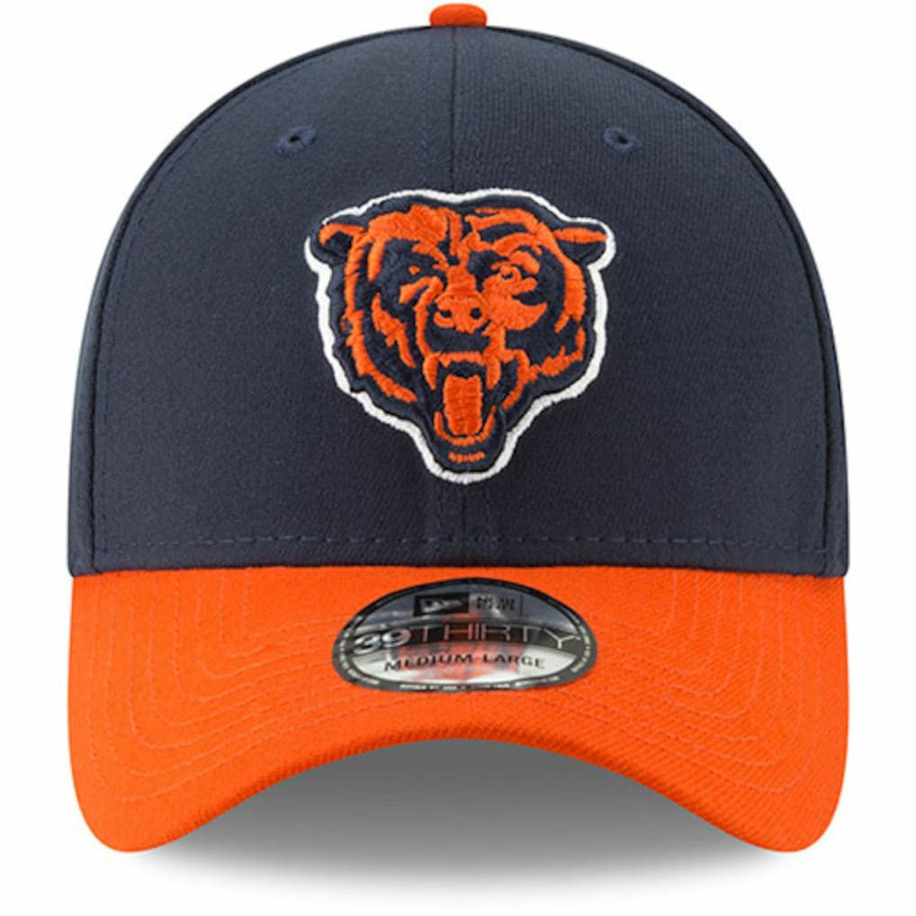 Chicago Bears New Era Team Classic Two-Tone 39THIRTY Flex Hat - Navy/Orange cheap
