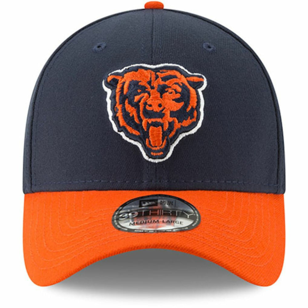 Chicago Bears New Era Team Classic Two-Tone 39THIRTY Flex Hat - Navy/Orange cheap