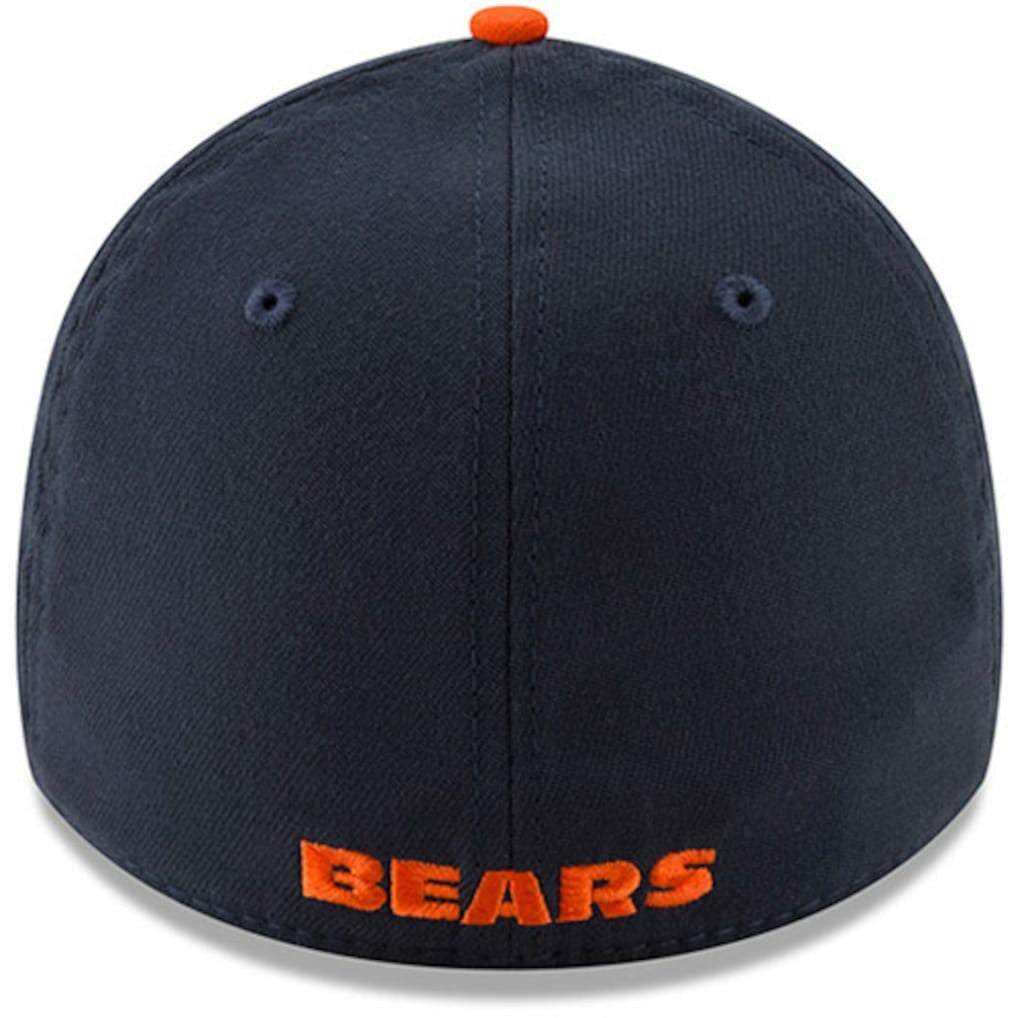 Chicago Bears New Era Team Classic Two-Tone 39THIRTY Flex Hat - Navy/Orange cheap