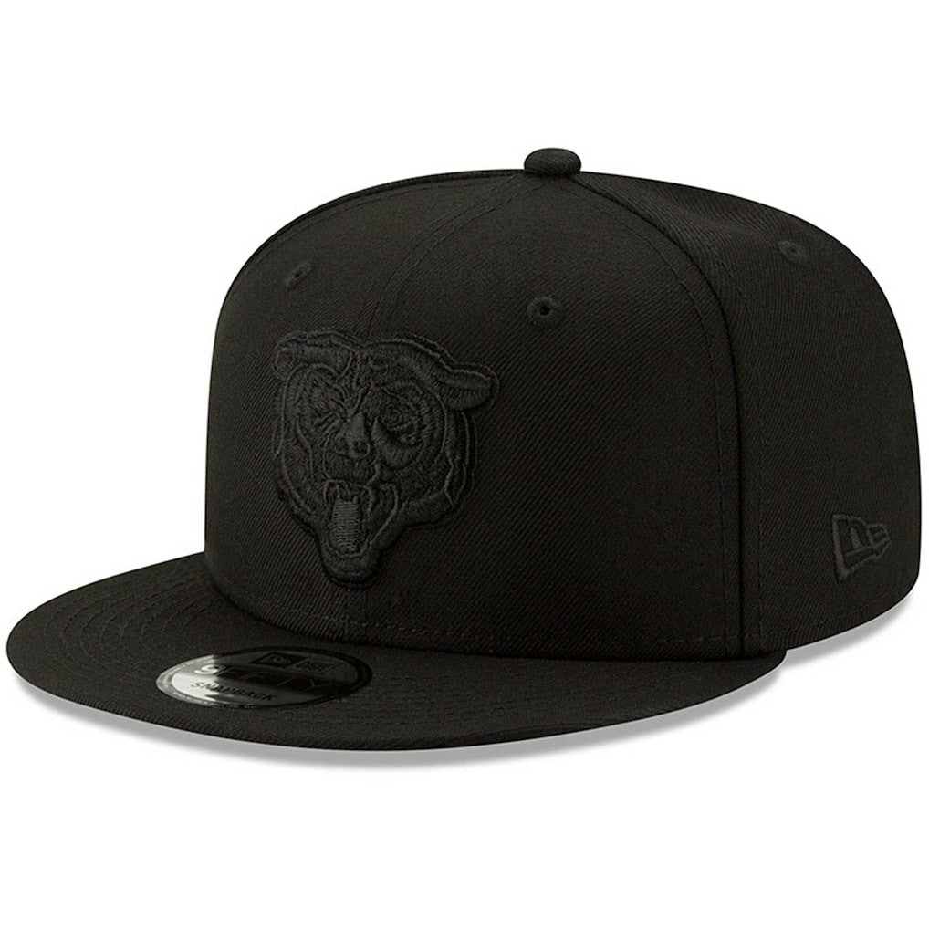 Chicago Bears New Era Black On Black 9FIFTY Adjustable Hat - Black on sale