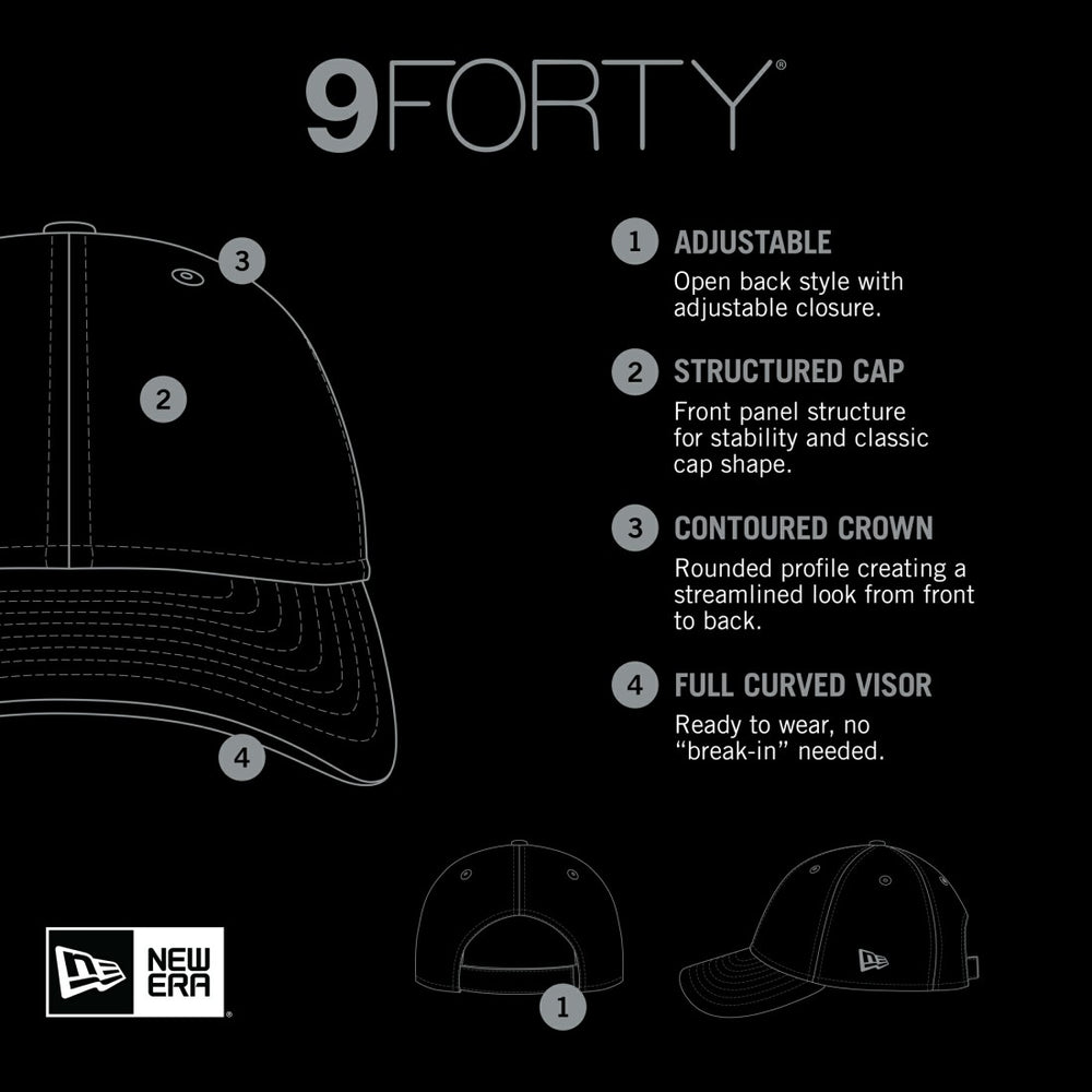 New York Jets New Era The League Throwback 9FORTY Adjustable Hat - Black for sale