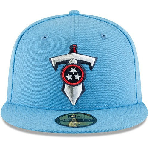Tennessee Titans New Era Omaha 59FIFTY Fitted Hat - Light Blue cheap