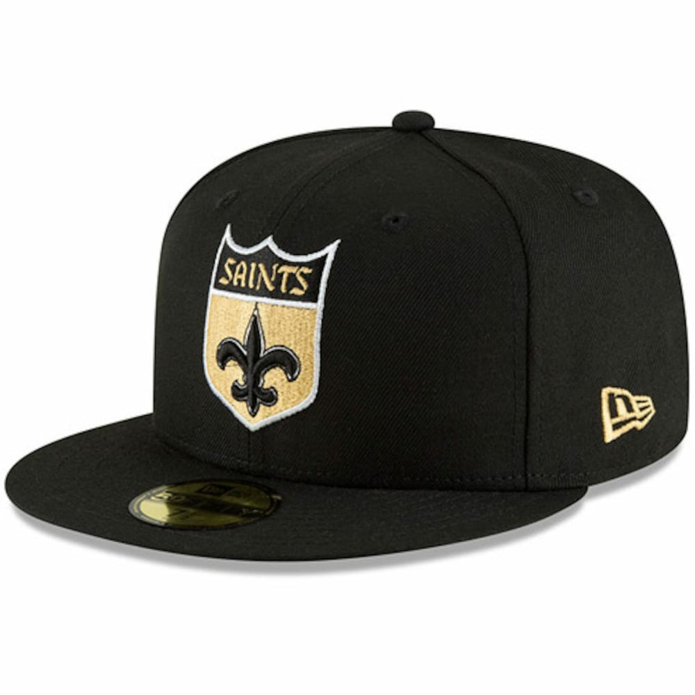 New Orleans Saints New Era Omaha Throwback 59FIFTY Fitted Hat - Black sale