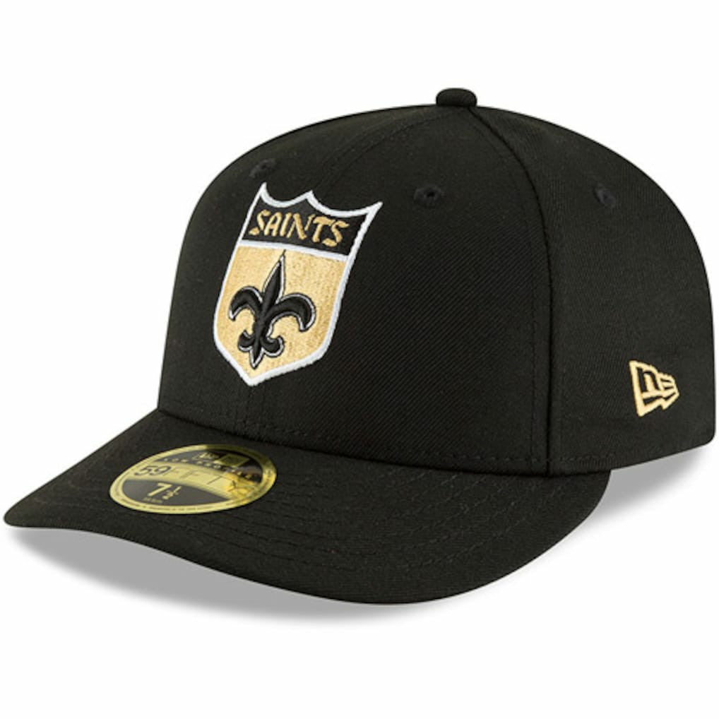 New Orleans Saints New Era Omaha Throwback Low Profile 59FIFTY Fitted Hat - Black outlet