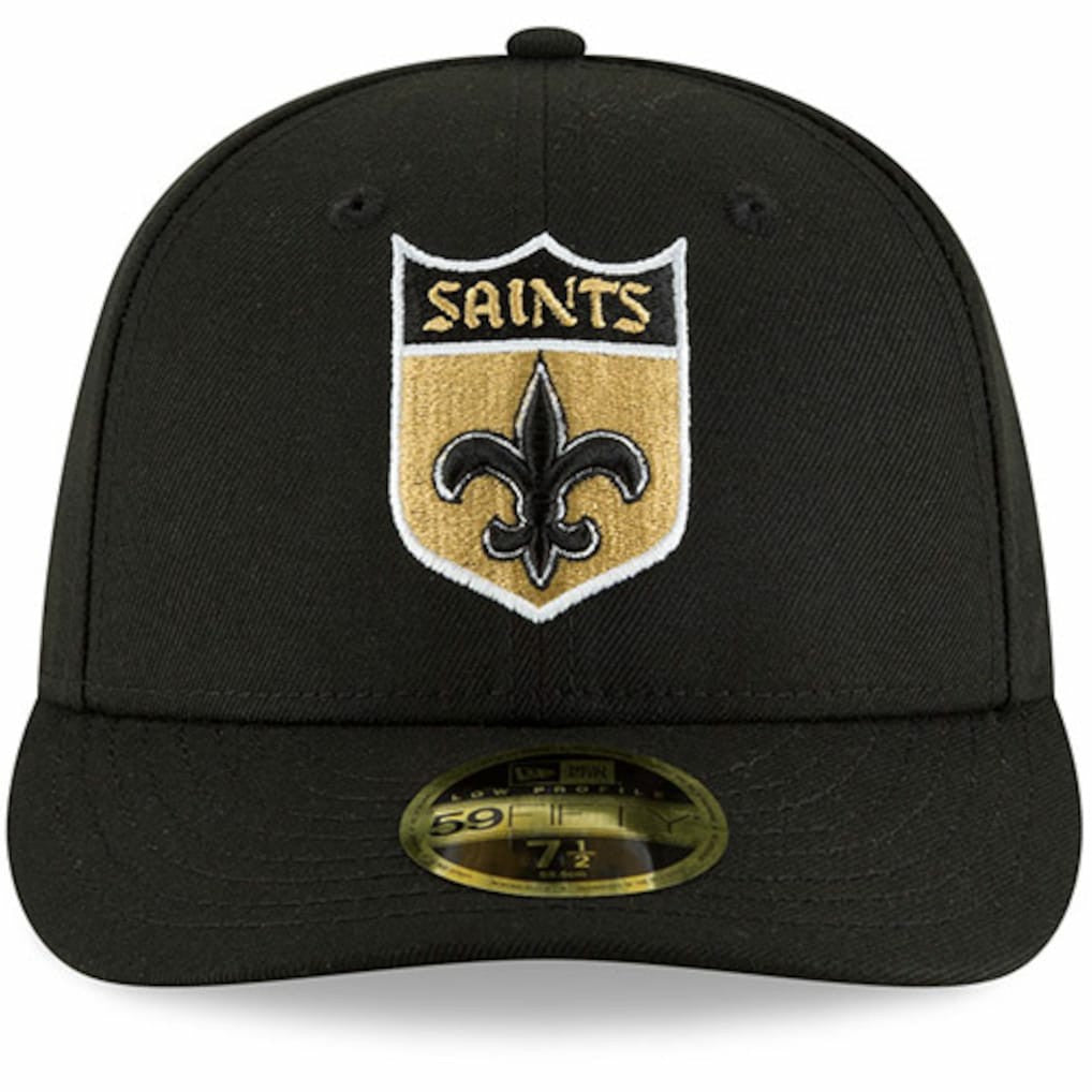 New Orleans Saints New Era Omaha Throwback Low Profile 59FIFTY Fitted Hat - Black outlet