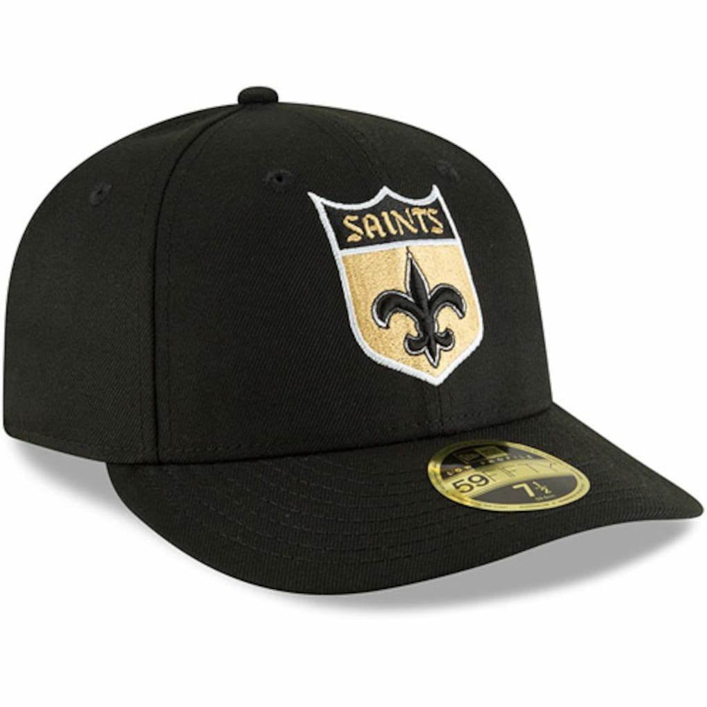 New Orleans Saints New Era Omaha Throwback Low Profile 59FIFTY Fitted Hat - Black outlet