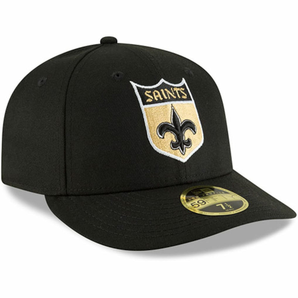 New Orleans Saints New Era Omaha Throwback Low Profile 59FIFTY Fitted Hat - Black outlet