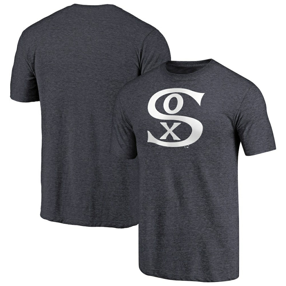 Chicago White Sox Cooperstown Collection Forbes Tri-Blend T-Shirt - Heathered Navy