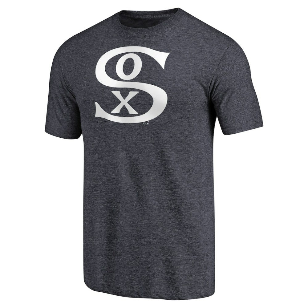 Chicago White Sox Cooperstown Collection Forbes Tri-Blend T-Shirt - Heathered Navy