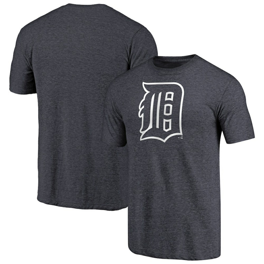 Detroit Tigers Cooperstown Collection Forbes Tri-Blend T-Shirt - Heathered Navy