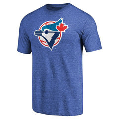 Toronto Blue Jays Cooperstown Collection Forbes Tri-Blend T-Shirt - Heathered Royal
