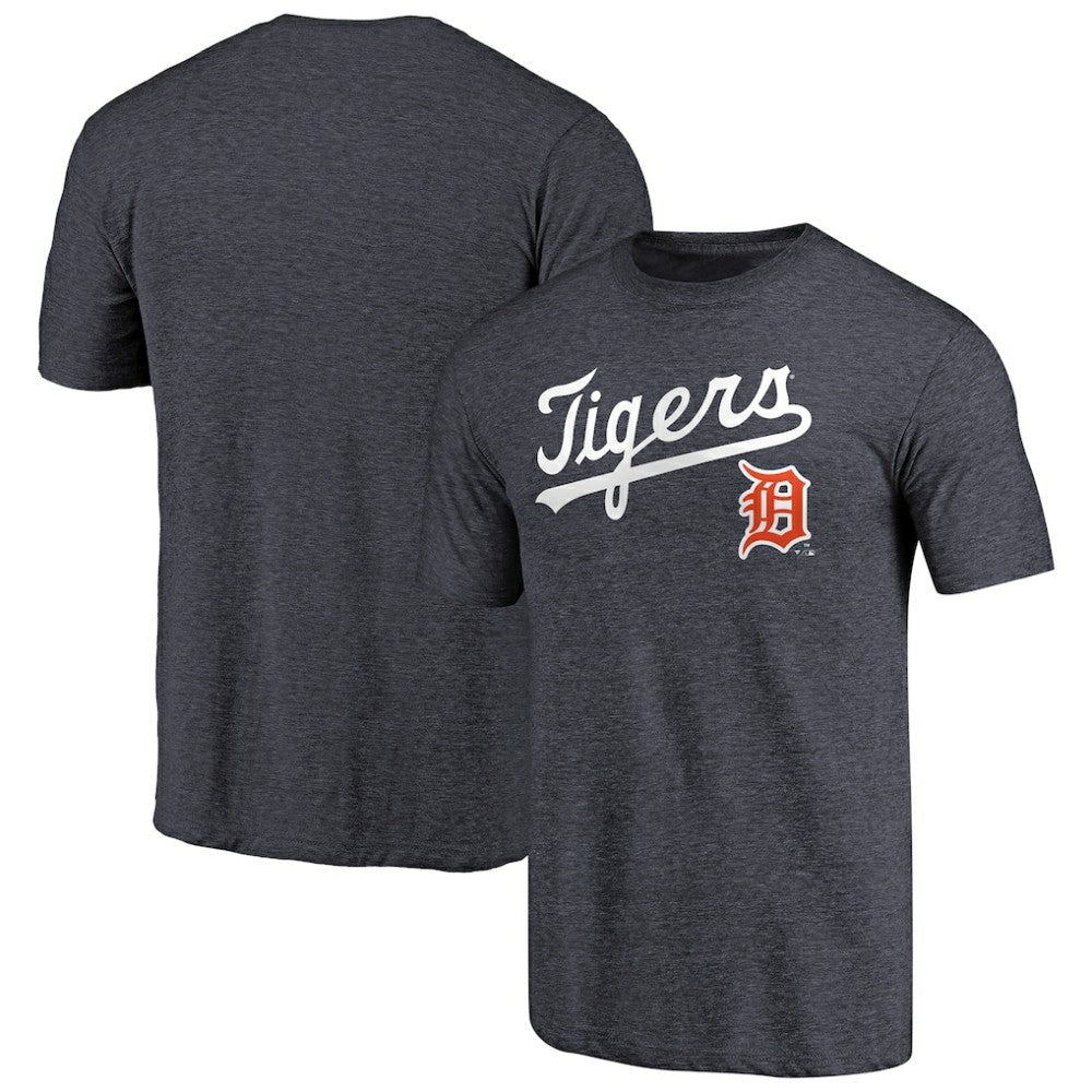 Detroit Tigers Vintage Cooperstown Collection Wahconah Tri-Blend T-Shirt - Navy