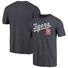 Detroit Tigers Vintage Cooperstown Collection Wahconah Tri-Blend T-Shirt - Navy