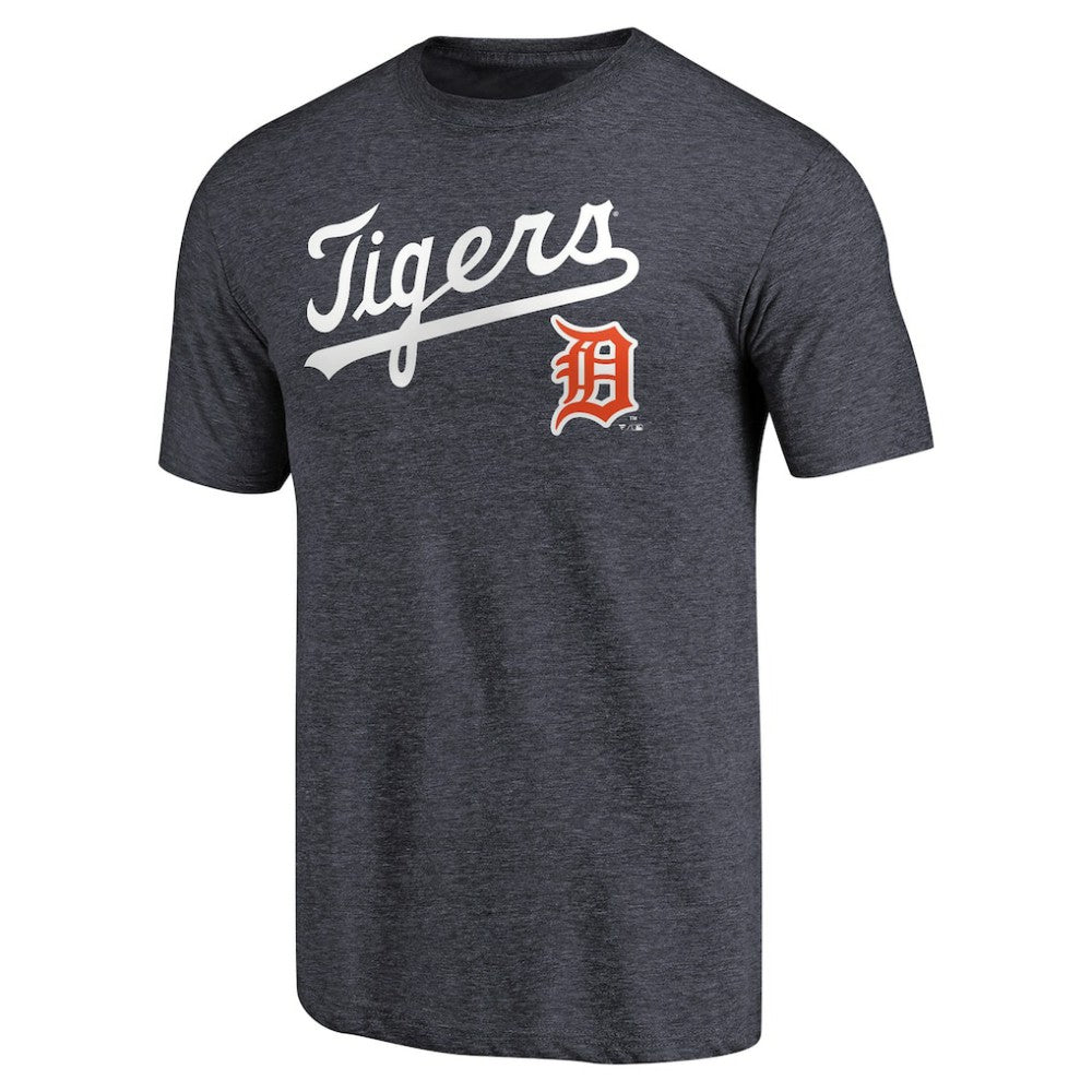 Detroit Tigers Vintage Cooperstown Collection Wahconah Tri-Blend T-Shirt - Navy