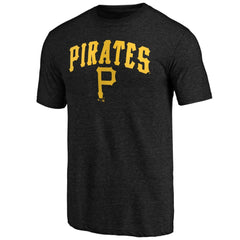 Pittsburgh Pirates Vintage Cooperstown Collection Wahconah Tri-Blend T-Shirt - Black
