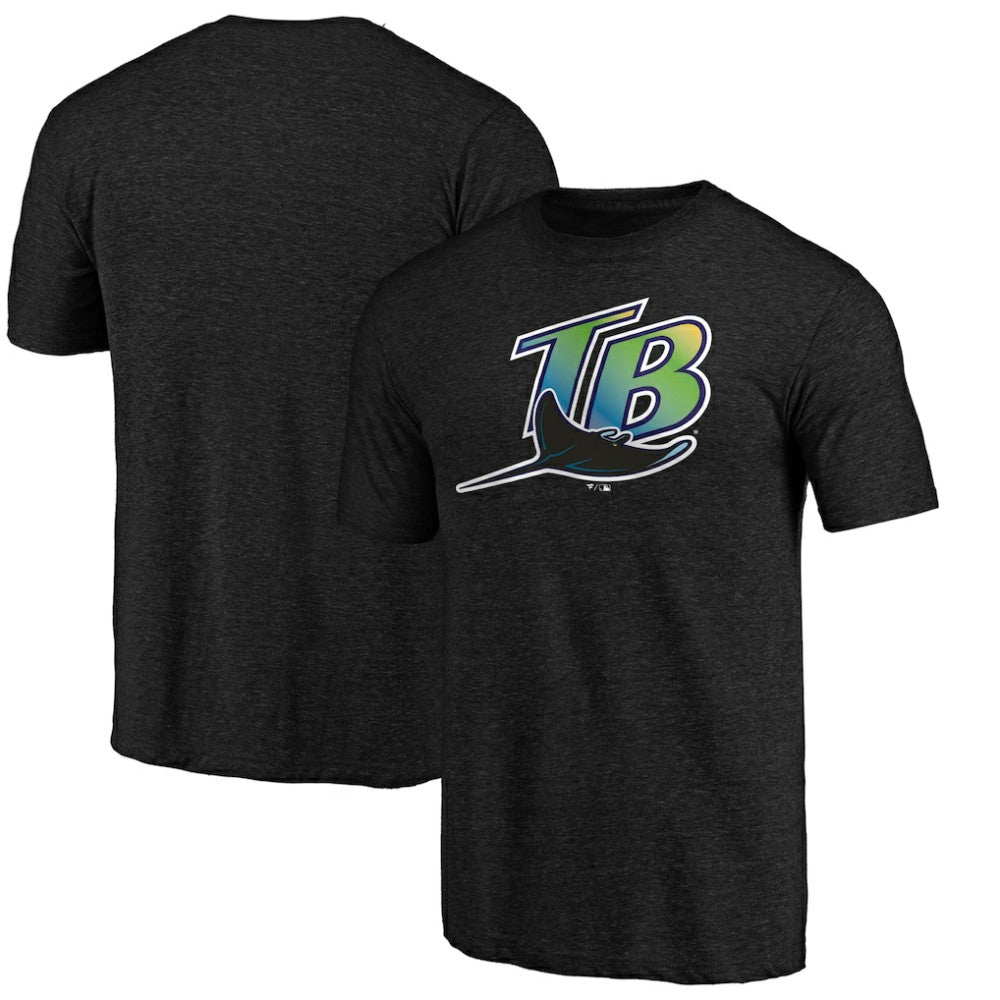 Tampa Bay Rays Vintage Cooperstown Collection Wahconah Tri-Blend T-Shirt - Black