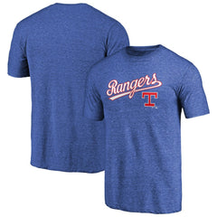 Texas Rangers Vintage Cooperstown Collection Wahconah Tri-Blend T-Shirt - Royal
