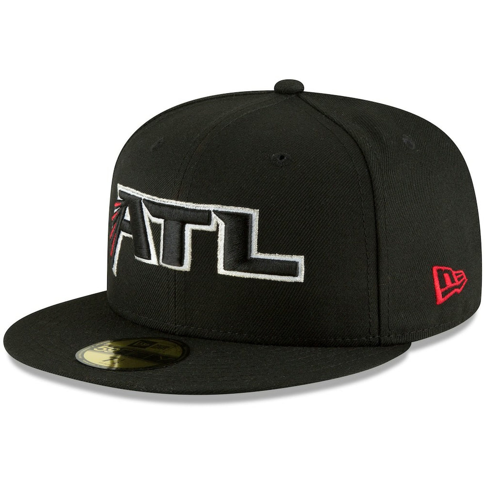 Atlanta Falcons New Era Omaha 59FIFTY Fitted Hat - Black outlet