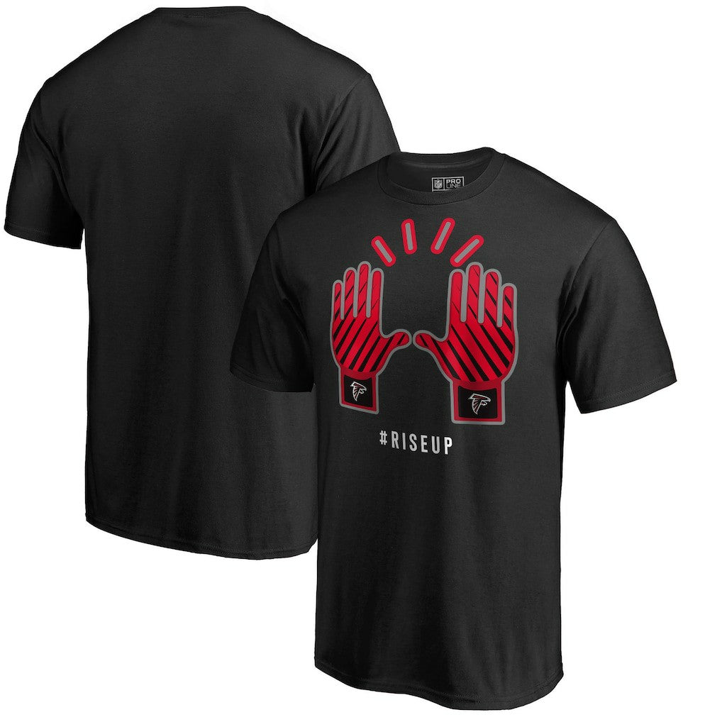 Atlanta Falcons Gloves Rise Up T-Shirt - Black outlet