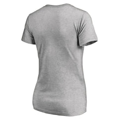 Los Angeles Dodgers Women's Hometown Collection Determined V-Neck T-Shirt - Heathered Gray