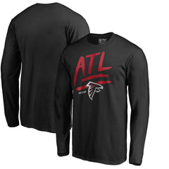 Atlanta Falcons Rise Up Long Sleeve T-Shirt - Black cheap