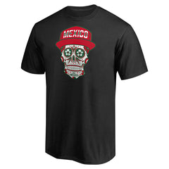 Mexico Sugar Skull T-Shirt - Black on sale