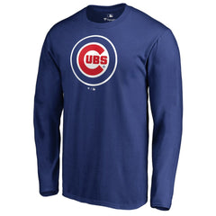 Chicago Cubs Team Wordmark Long Sleeve T-Shirt - Royal
