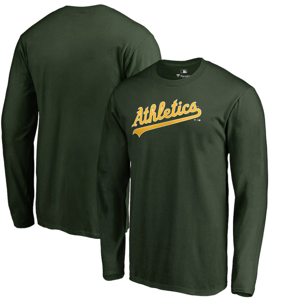 Athletics Team Wordmark Long Sleeve T-Shirt - Green