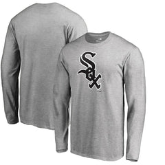 Chicago White Sox Team Wordmark Long Sleeve T-Shirt - Heathered Gray