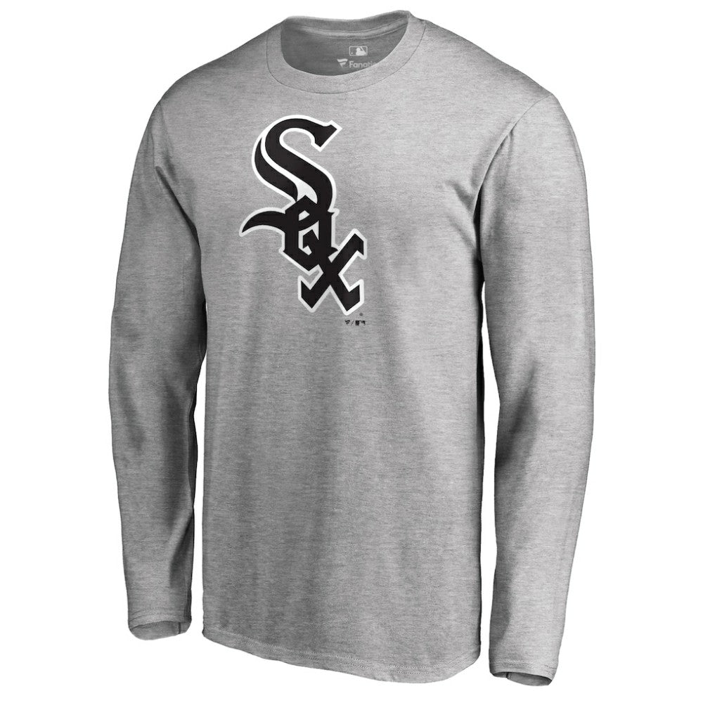 Chicago White Sox Team Wordmark Long Sleeve T-Shirt - Heathered Gray