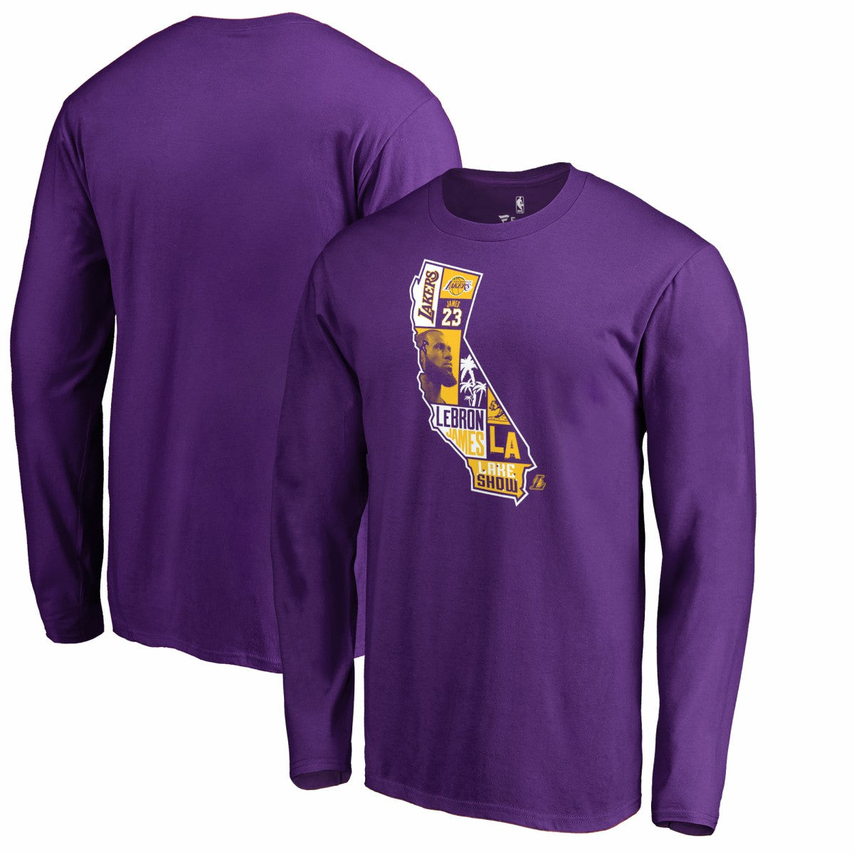 LeBron James Los Angeles Lakers Player State Long Sleeve T-Shirt - Purple discount