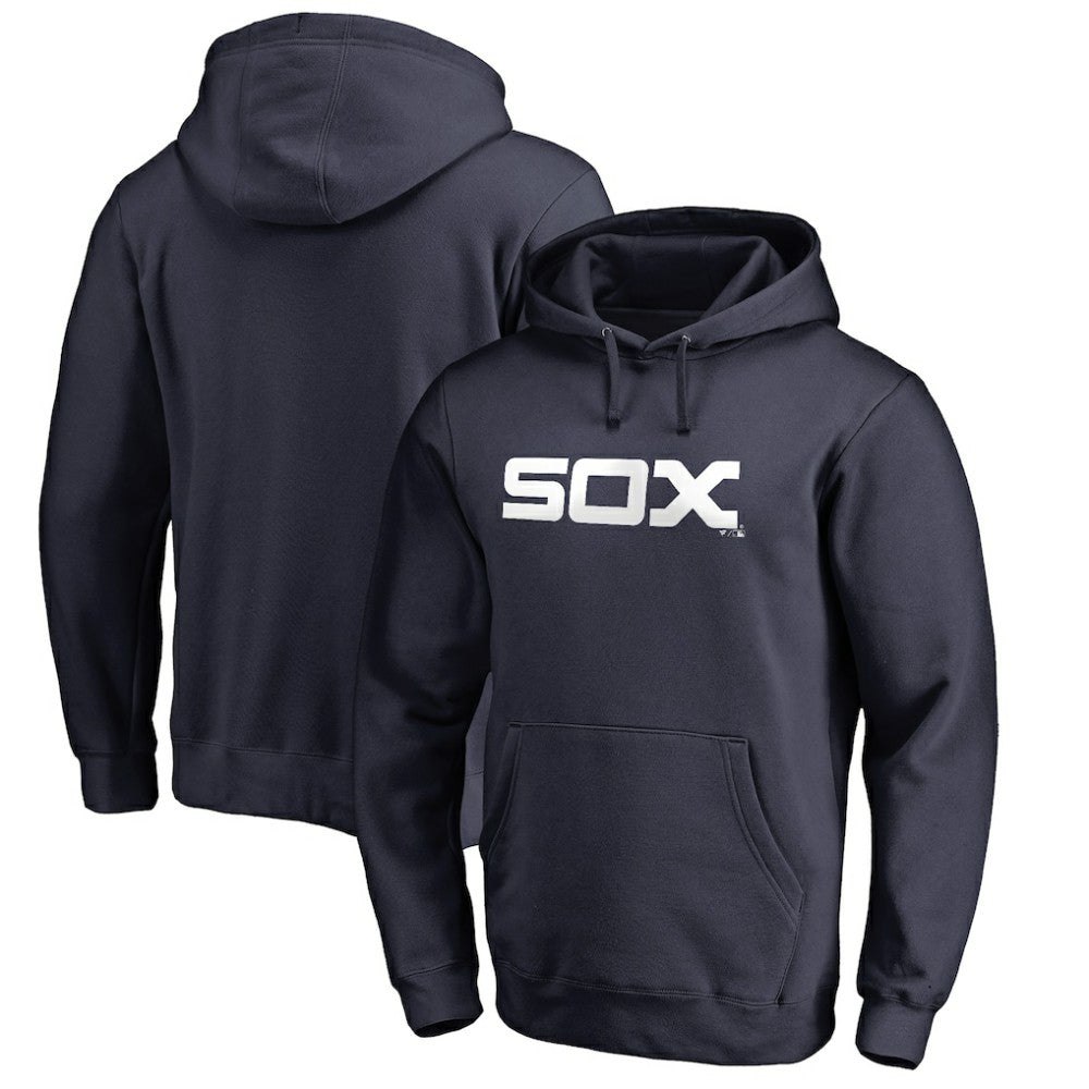 Chicago White Sox Vintage Cooperstown Collection Wahconah Fitted Pullover Hoodie - Navy