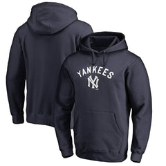 New York Yankees Vintage Cooperstown Collection Wahconah Fitted Pullover Hoodie - Navy