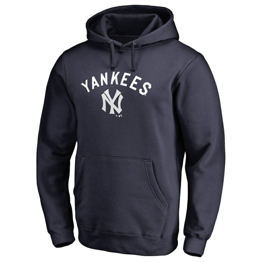 New York Yankees Vintage Cooperstown Collection Wahconah Fitted Pullover Hoodie - Navy
