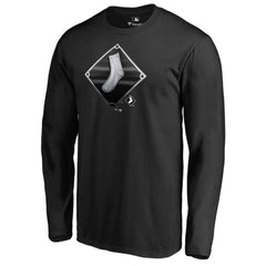 Chicago White Sox Midnight Mascot Long Sleeve T-Shirt - Black