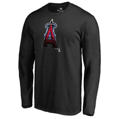 Los Angeles Angels Midnight Mascot Long Sleeve T-Shirt - Black