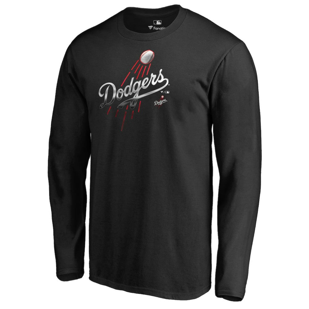 Los Angeles Dodgers Midnight Mascot Long Sleeve T-Shirt - Black