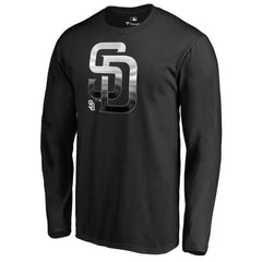 San Diego Padres Midnight Mascot Long Sleeve T-Shirt - Black