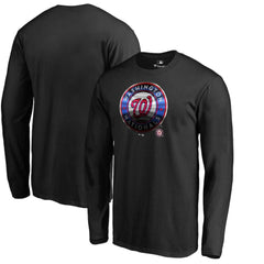 Washington Nationals Midnight Mascot Long Sleeve T-Shirt - Black