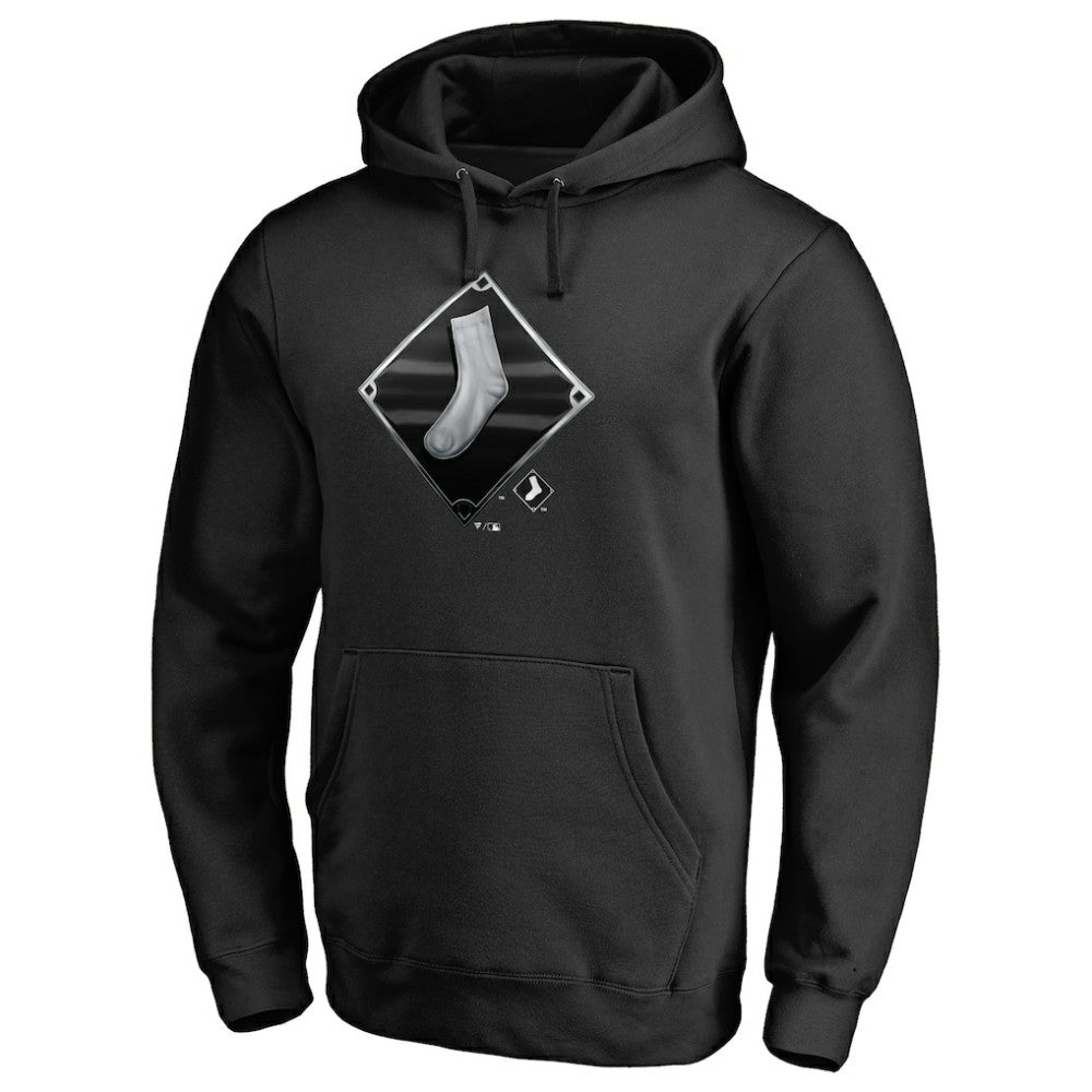 Chicago White Sox Midnight Mascot Pullover Hoodie - Black