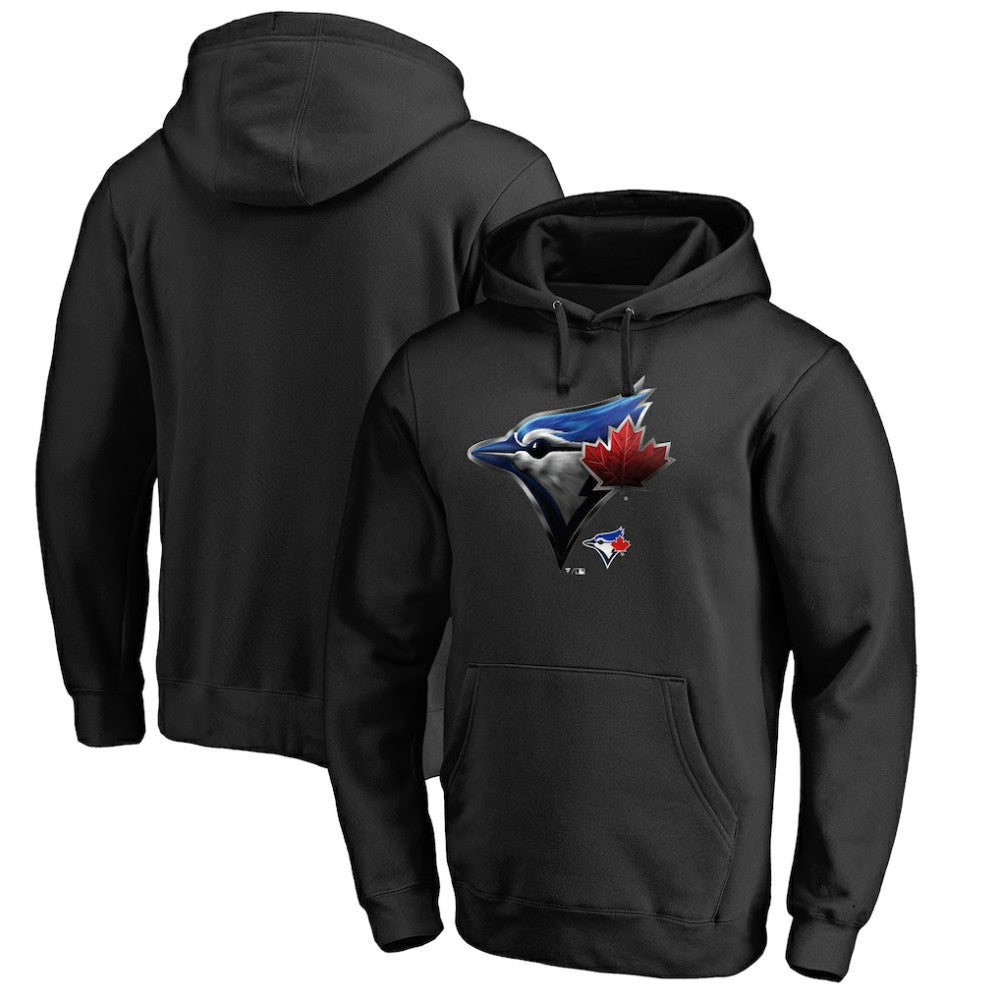 Toronto Blue Jays Midnight Mascot Pullover Hoodie - Black
