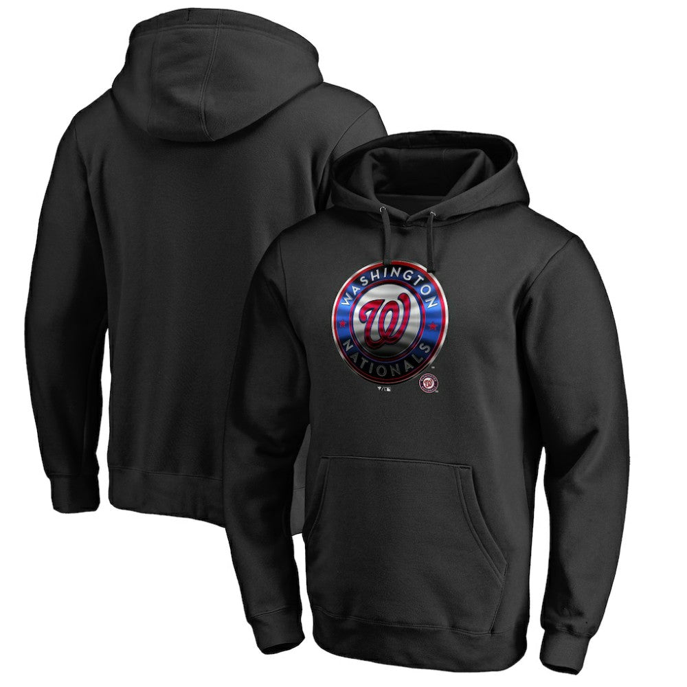 Washington Nationals Midnight Mascot Pullover Hoodie - Black
