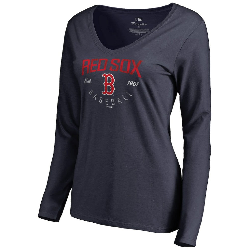 Boston Red Sox Women's Live For It Long Sleeve T-Shirt - Navy