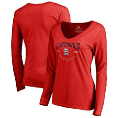 St. Louis Cardinals Women's Live For It Long Sleeve T-Shirt - Red