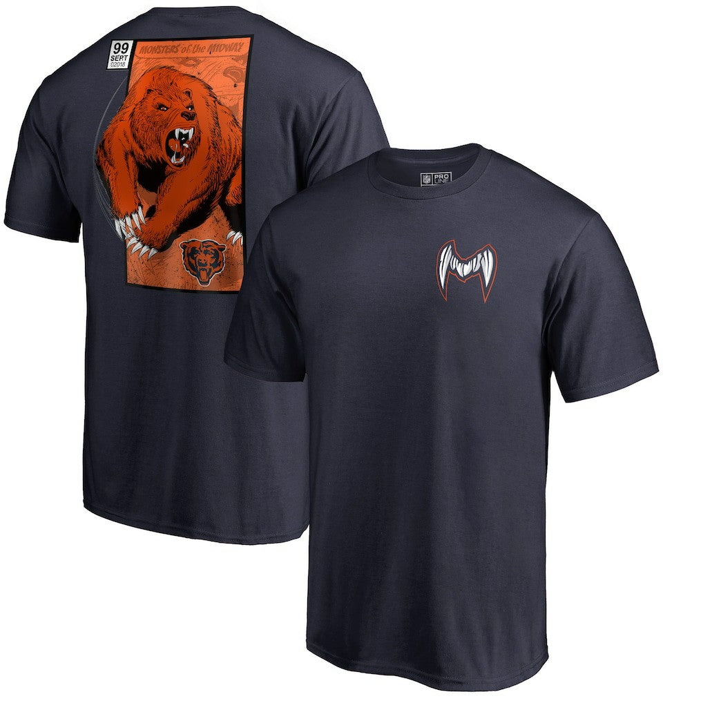 Chicago Bears Midway Monster T-Shirt - Navy sale