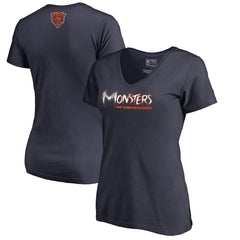 Chicago Bears Women's Monsters V-Neck T-Shirt - Navy online