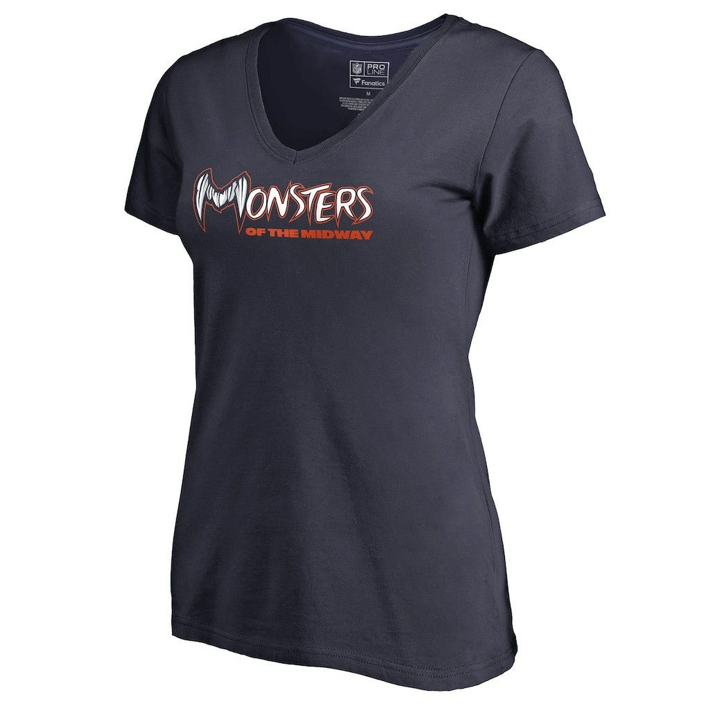 Chicago Bears Women's Monsters V-Neck T-Shirt - Navy online