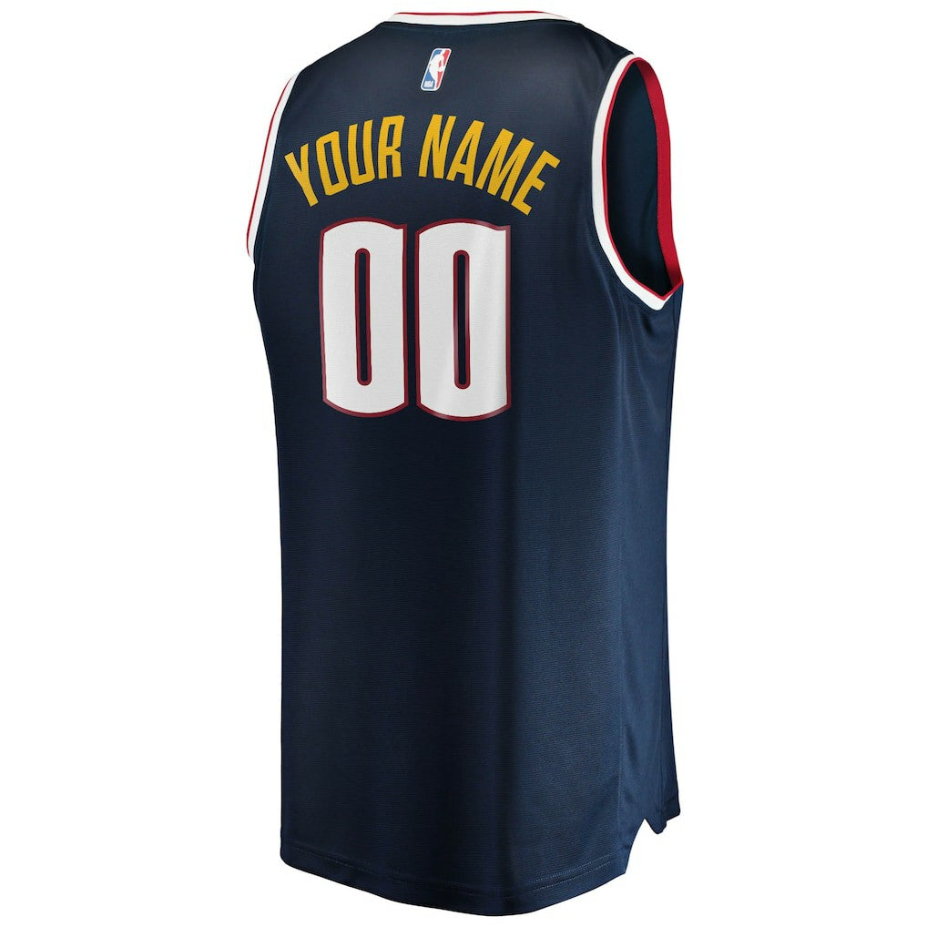 Denver Nuggets Youth Fast Break Custom Replica Jersey Navy sale - Icon Edition | Fanatics shop