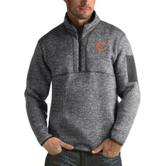 Chicago Bears Antigua Fortune Big & Tall Quarter-Zip Pullover Jacket - Charcoal outlet