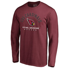 Arizona Cardinals Futbol Americano Long Sleeve T-Shirt - Cardinal on sale